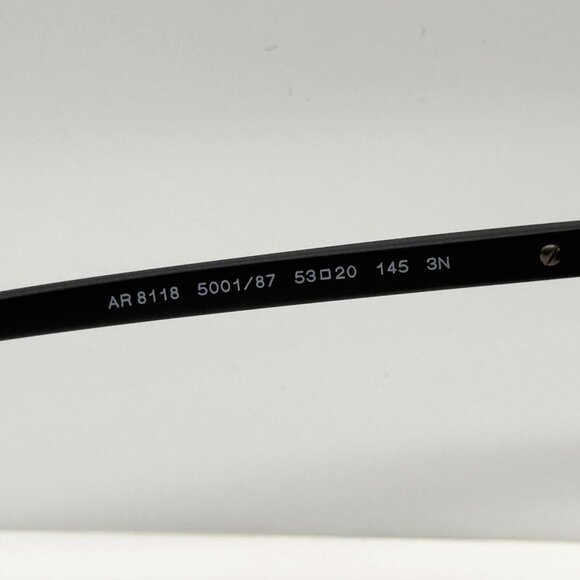 Georgio Armani AR8118 5001/87 Matte Black Sunglasses Grey Lens - Picture 8 of 14